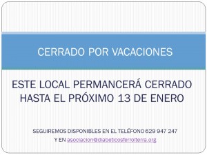 CERRADO POR VACACIONES